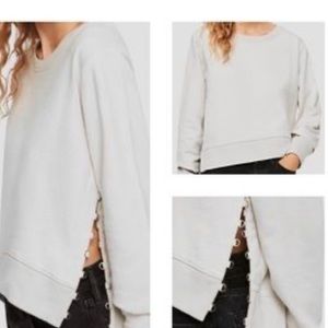 GUC All Saints Daner Split Side Sweatshirt - Size Small